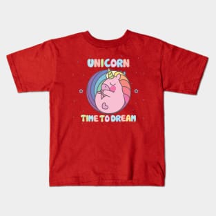 Time to Dream Unicron kids Grils teen fun cute Design Kids T-Shirt